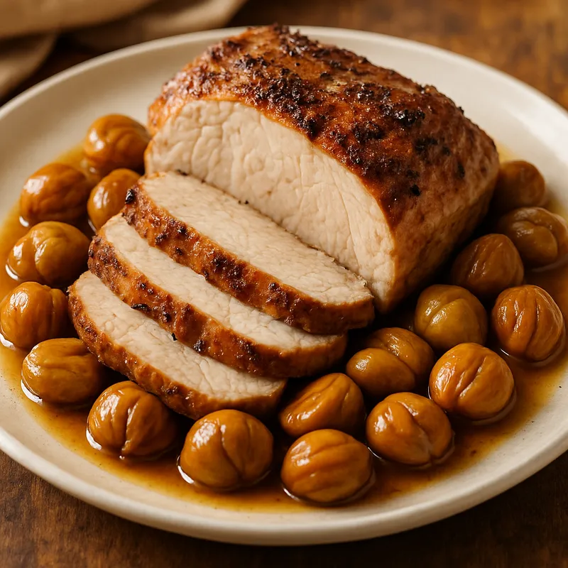 Schweinefilet mit Maronen