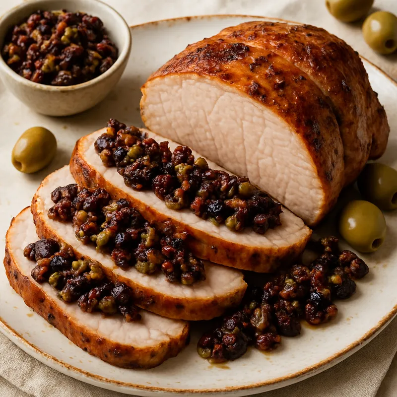 Schweinefilet mit Oliventapenade