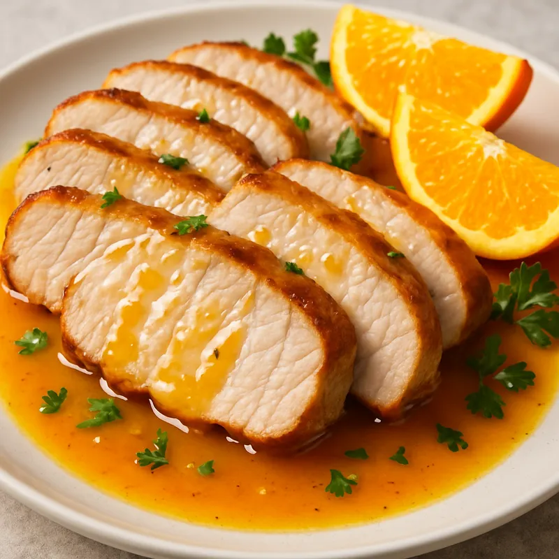 Schweinefilet mit Orangensauce