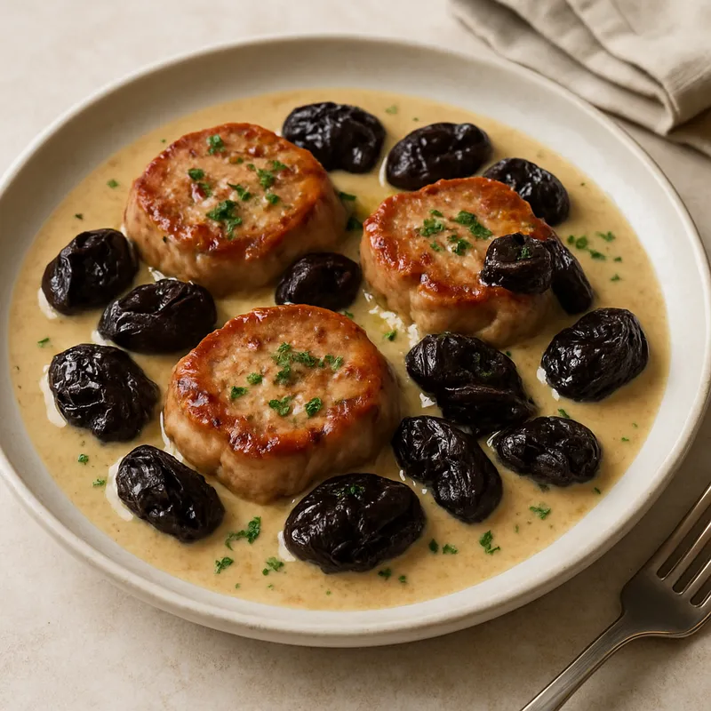 Schweinemedaillons mit Pflaumen