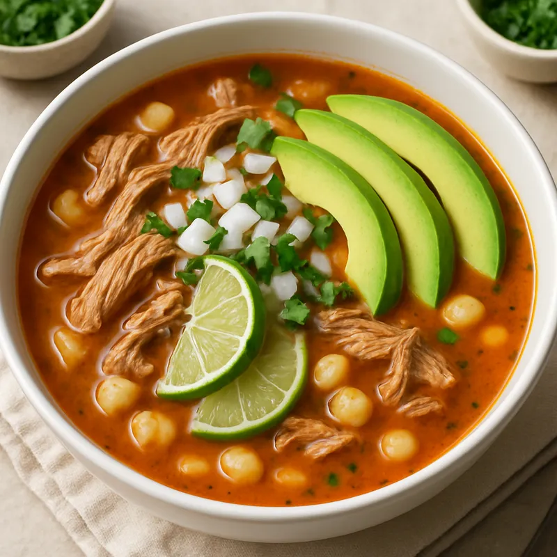 Schweinefleisch-Pozole auf amerikanische Art