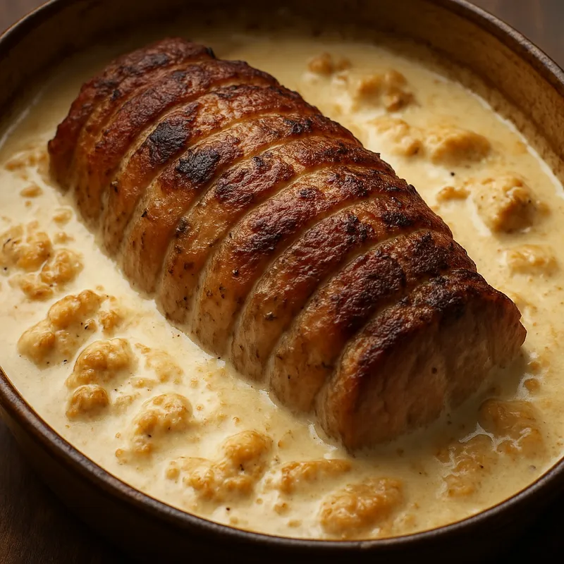 Schweinebraten in Milch