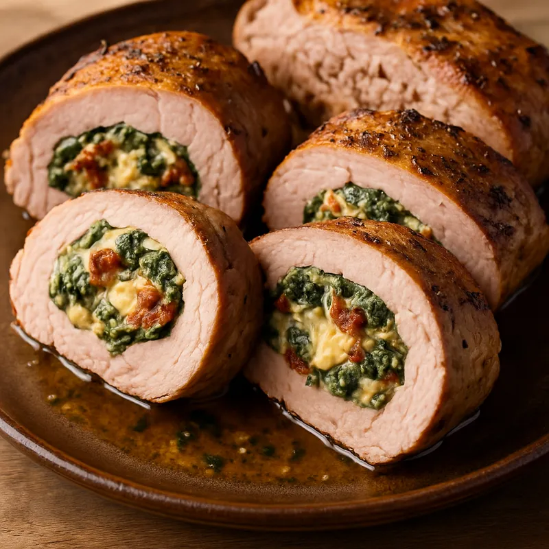 Gefülltes Schweinefilet