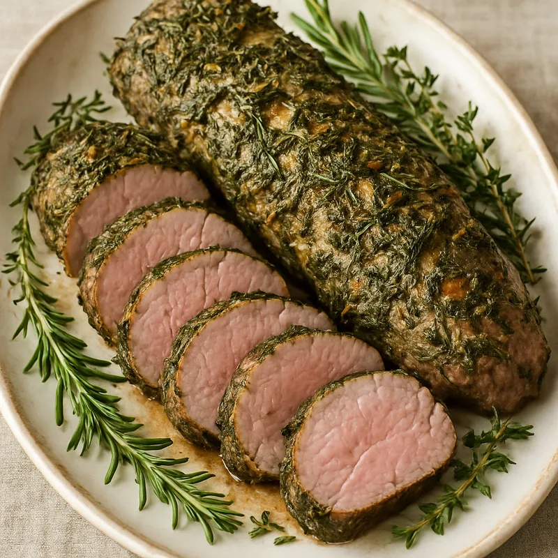 Schweinefilet mit Kräutern