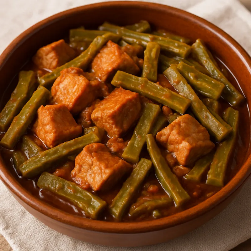 Schweinefleisch mit Kaktus