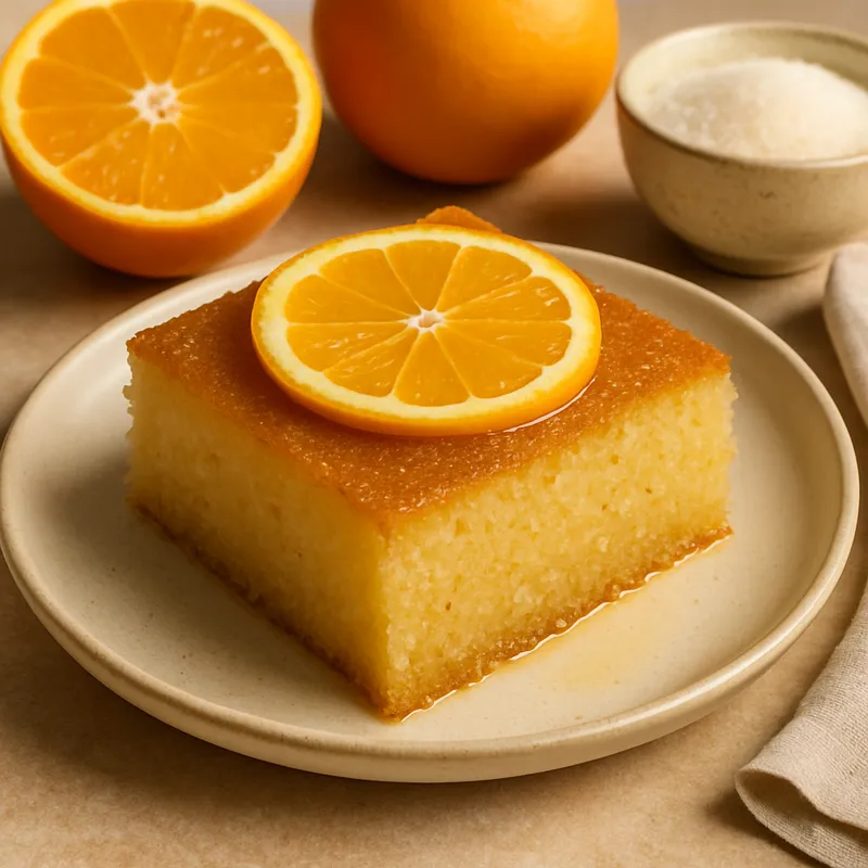 Portakalli Irmik (Orangengries-Kuchen)