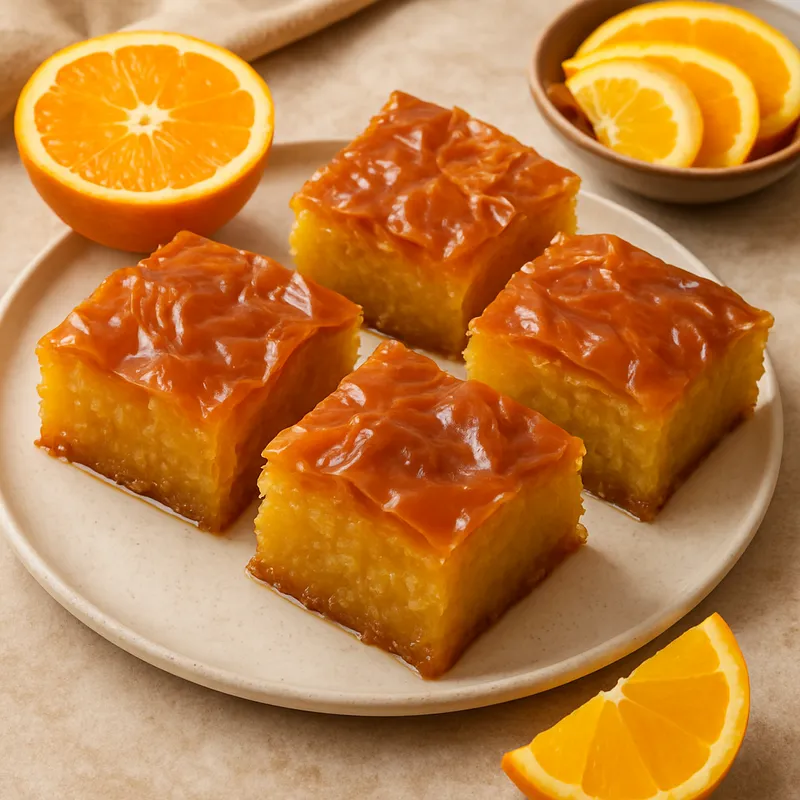 Portokalopita (Griechischer Orangenkuchen mit Phyllo)