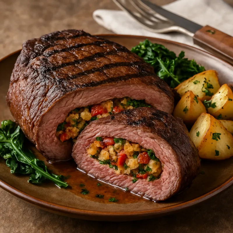 Portugiesisches Carpetbag-Steak vom Rind