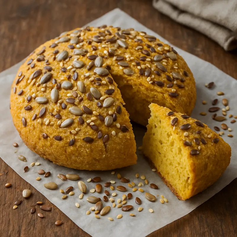 Portugiesisches Maisbrot mit Samen