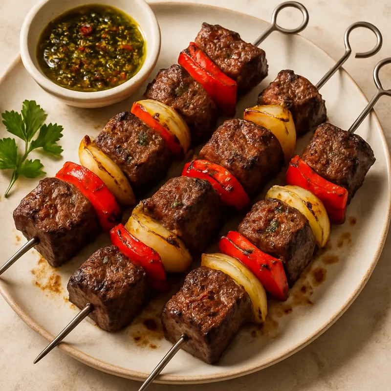 Portugiesische Rindfleisch-Spieße