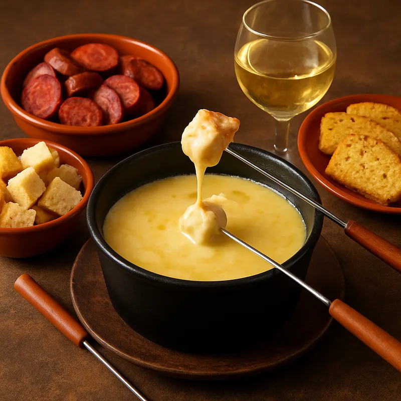 Käsefondue nach portugiesischer Art