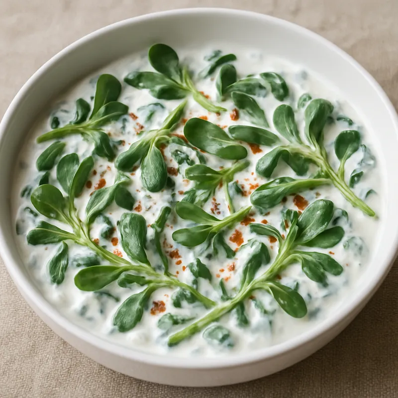 Portulak-Joghurt-Salat (Yoğurtlu Semizotu)