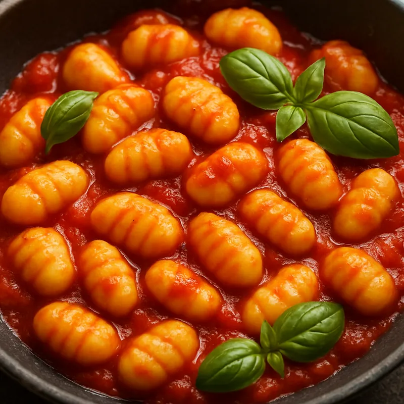 Kartoffelgnocchi mit Tomatensauce