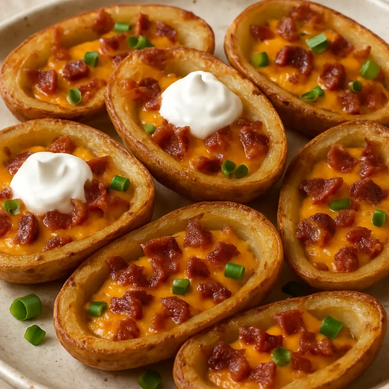 Gefüllte Kartoffelschalen