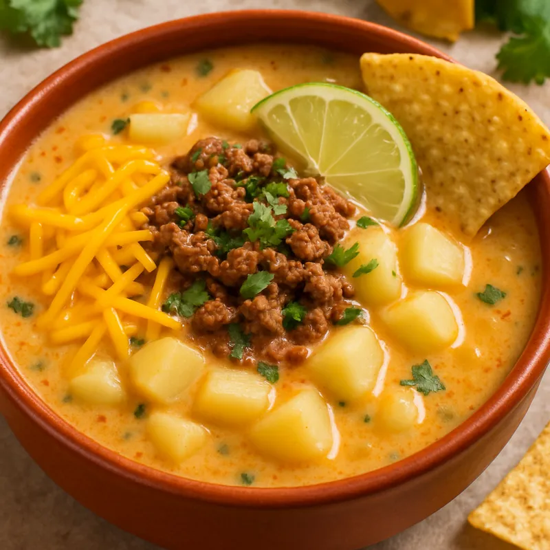 Mexikanische Kartoffelsuppe (Sopa de Papa)