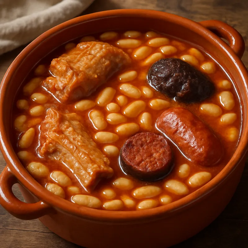 Pote Asturiano (Asturischer Schweinefleisch-Bohnentopf)