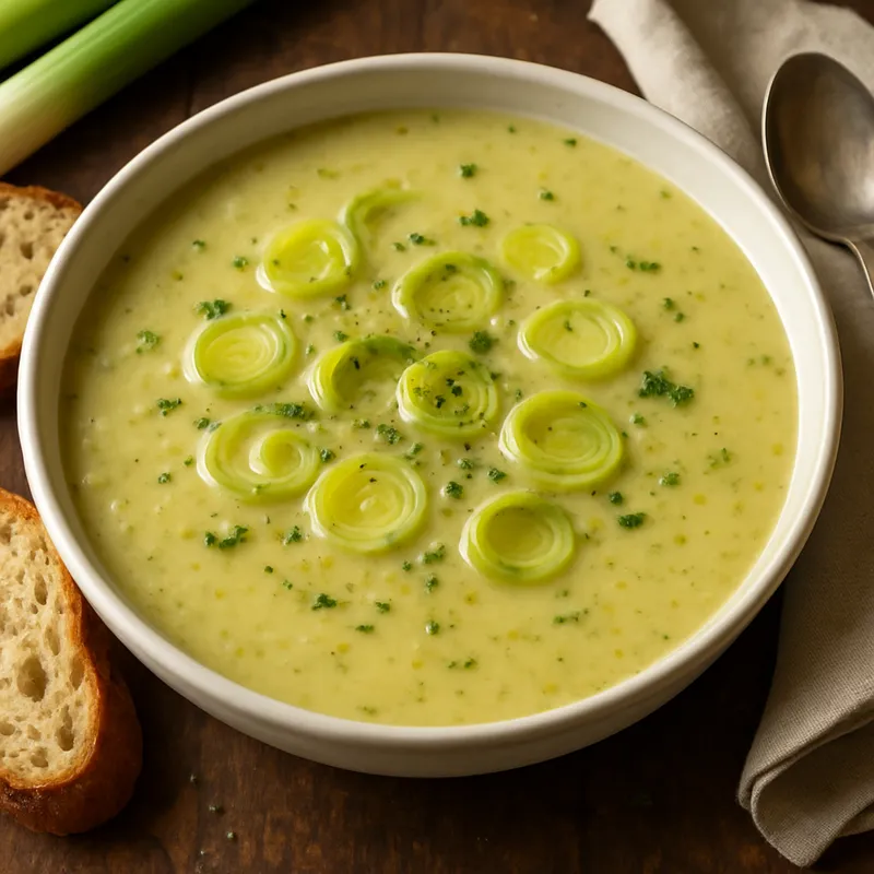 Prassosoupa (Lauchsuppe)