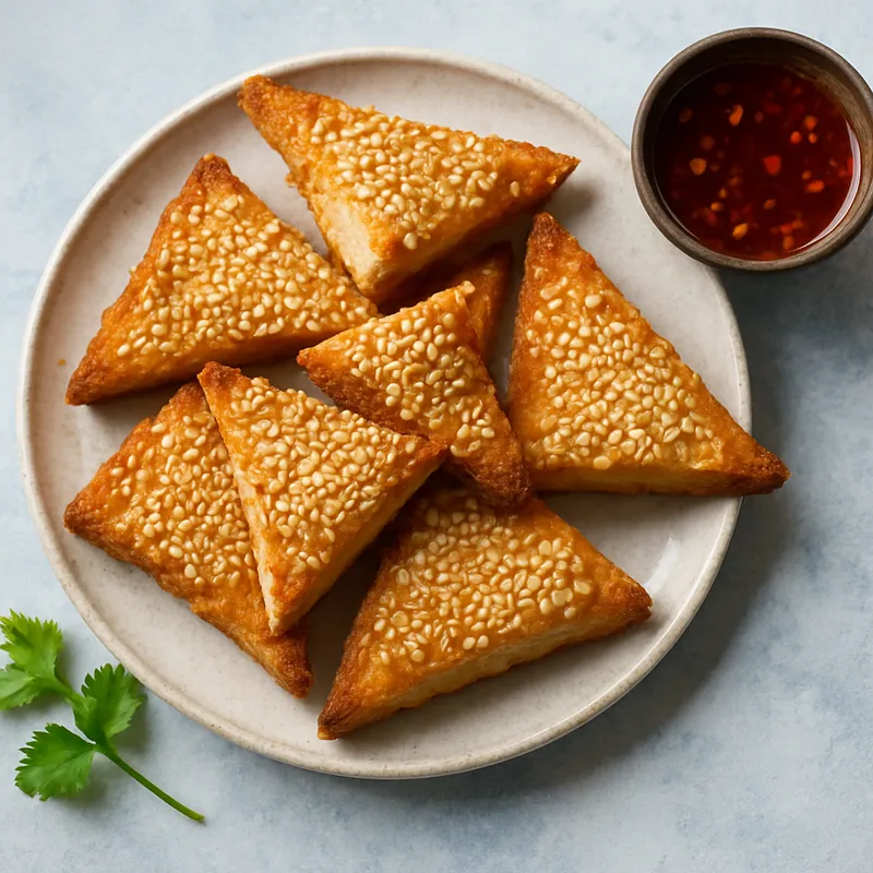 Garnelen-Toast-Dreiecke