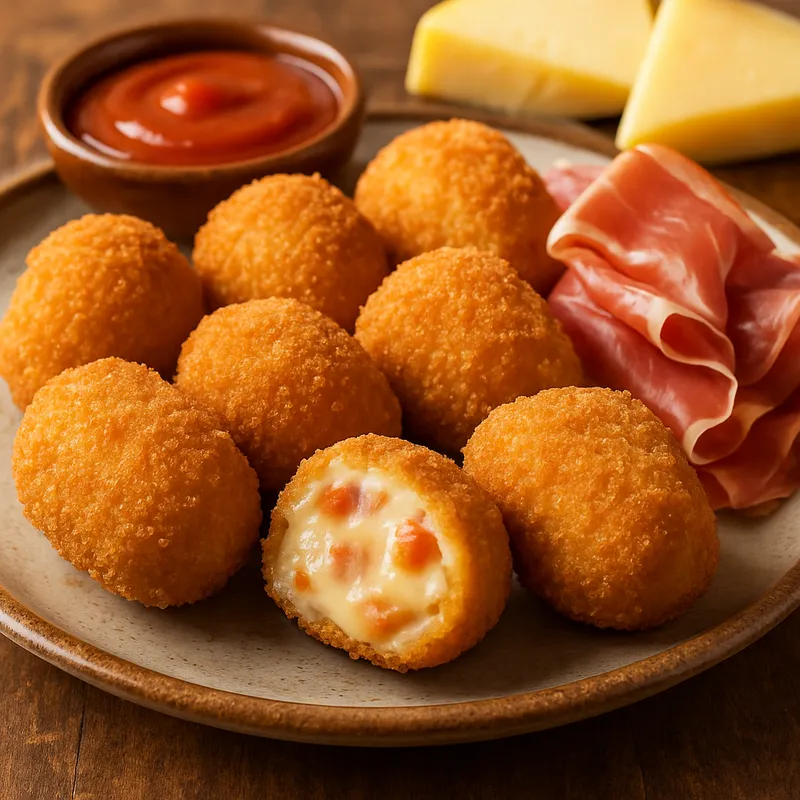 Presunto-Käse-Kroketten