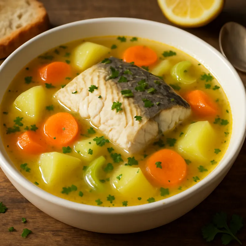 Psarosoupa (Griechische Fischsuppe)