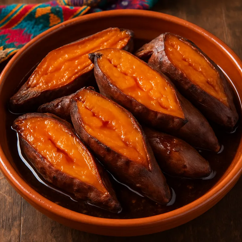 Puebla Camotes (Süßkartoffeln nach Puebla-Art)