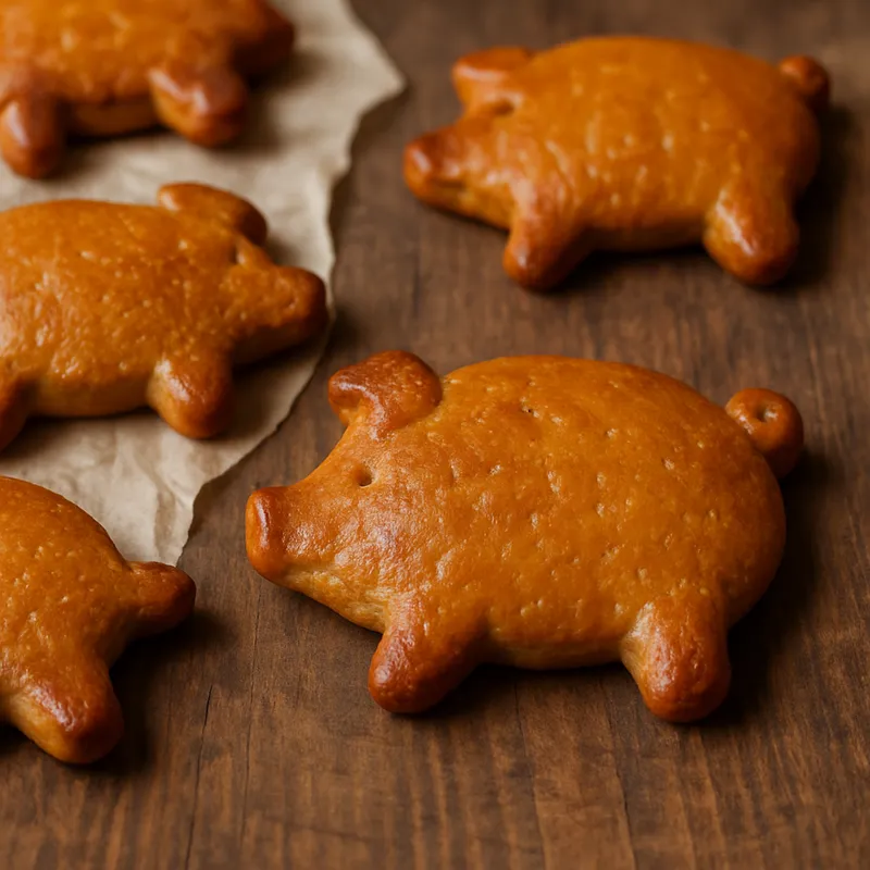 Puerquitos (Lebkuchen-Schweinchen)