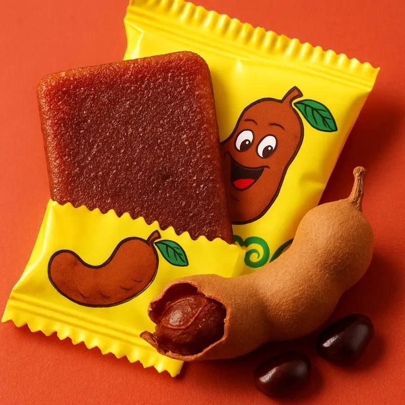 Pulparindo (Tamarinden-Fruchtfleisch-Bonbons)
