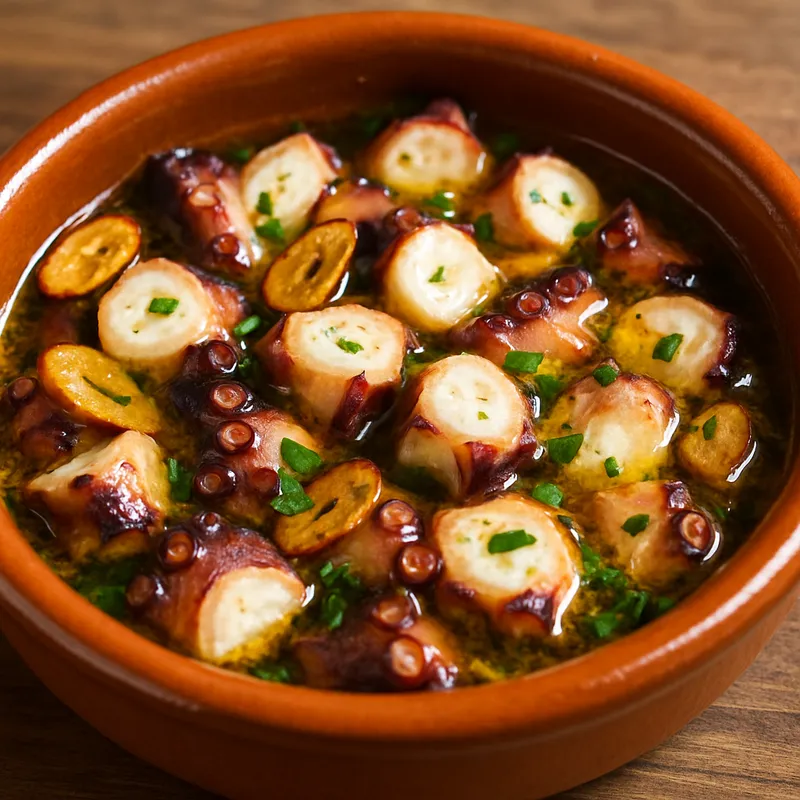 Pulpo Al Ajillo (Tintenfisch mit Knoblauch)