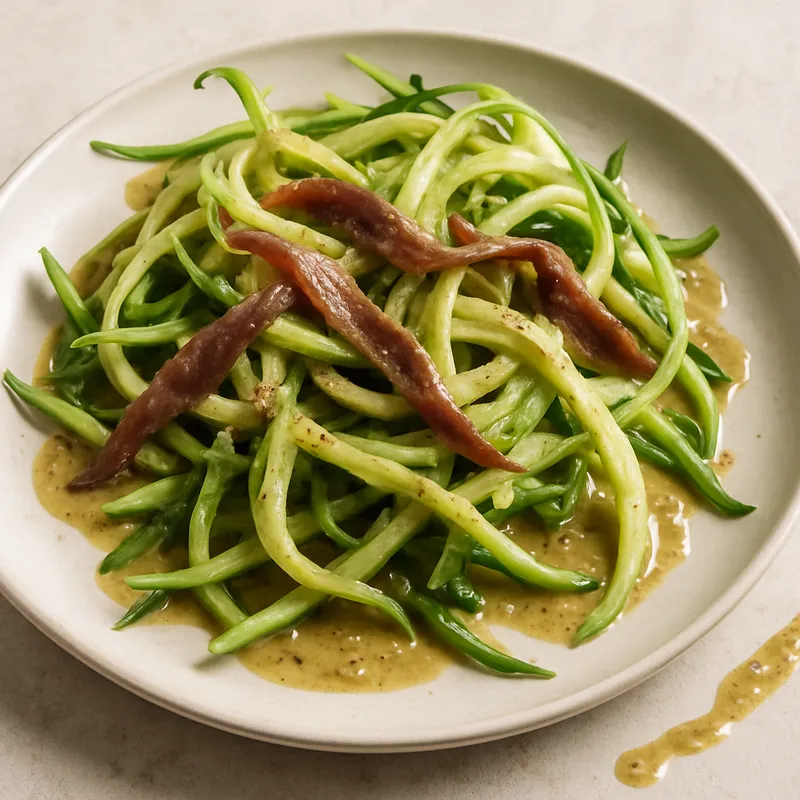 Puntarelle mit Sardellendressing