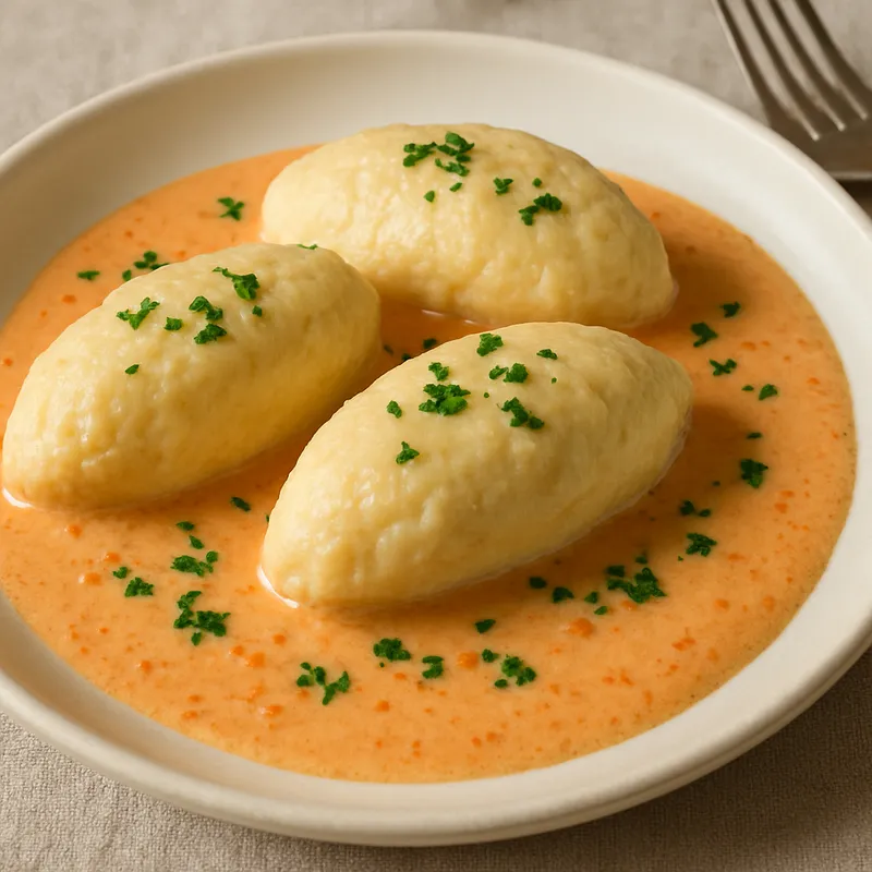 Quenelles mit Nantua-Sauce
