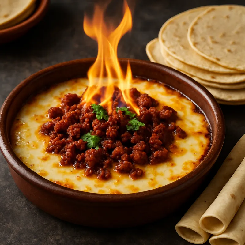 Queso Flameado (Flambierter Käse)