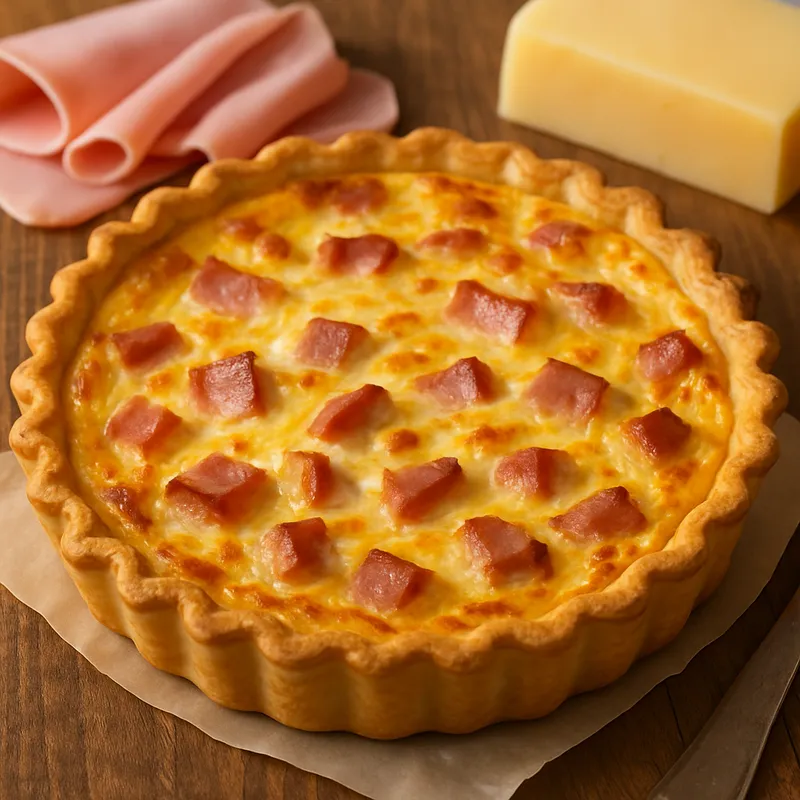 Quiche mit Presunto und Käse
