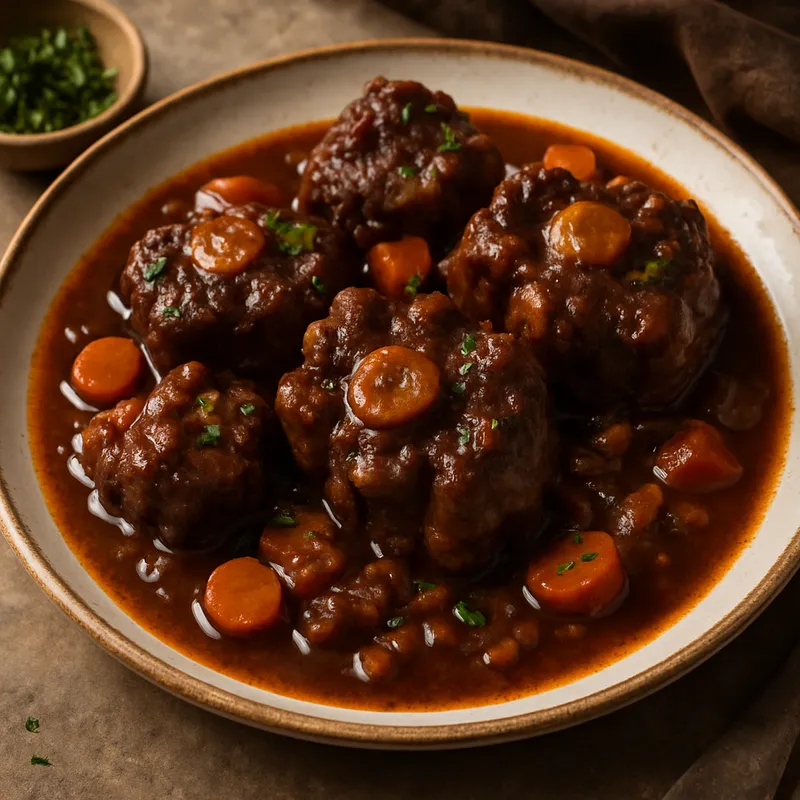 Rabo De Toro Al Vino Tinto (Ochsenschwanz in Rotwein)
