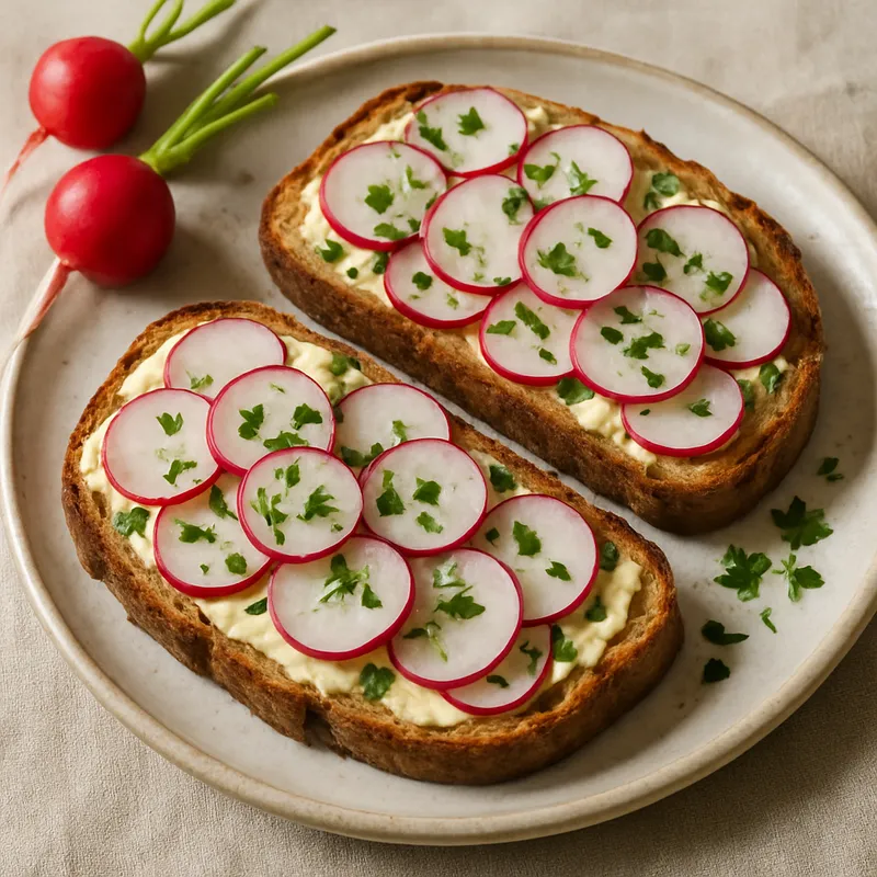 Radieschenbuttertoast