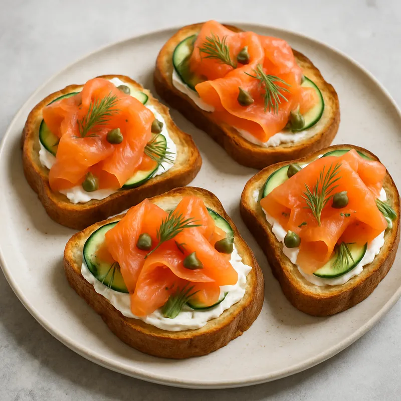 Räucherlachs-Toasts