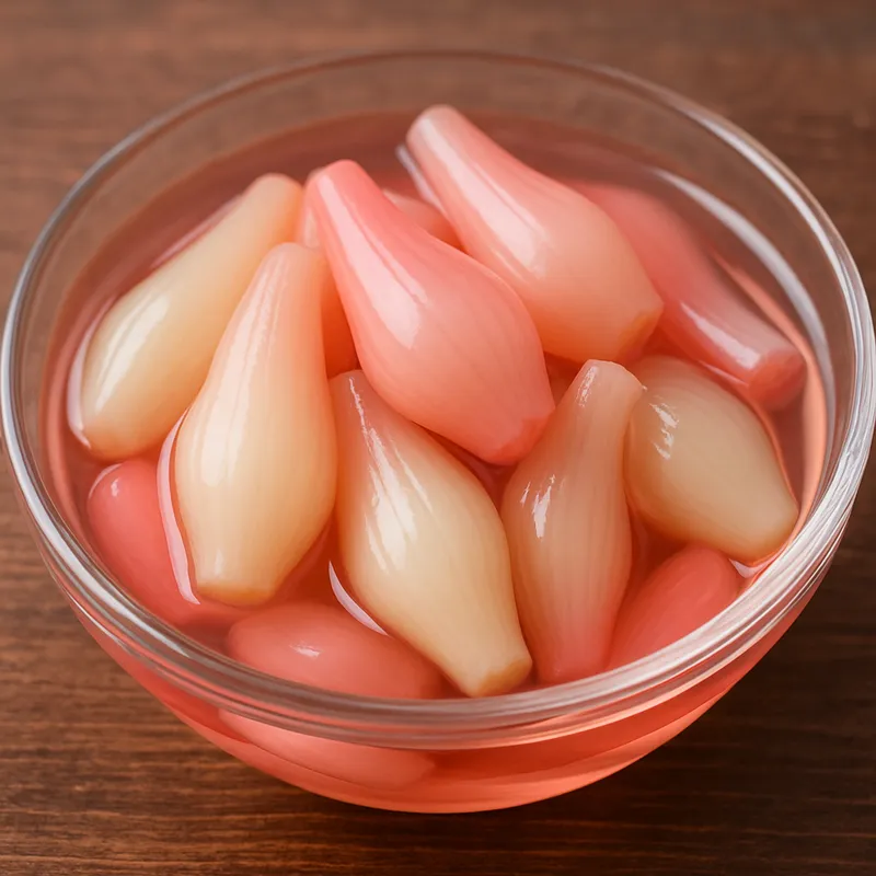 Rakkyozuke (Schalotten in süßem Essig)
