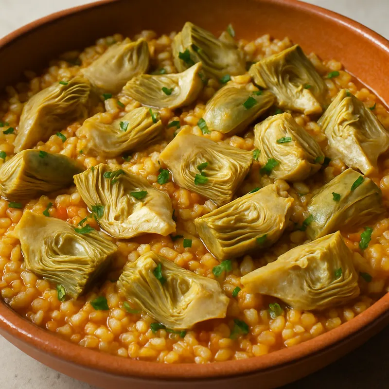 Reis mit Artischocken (Arroz Con Alcachofas)