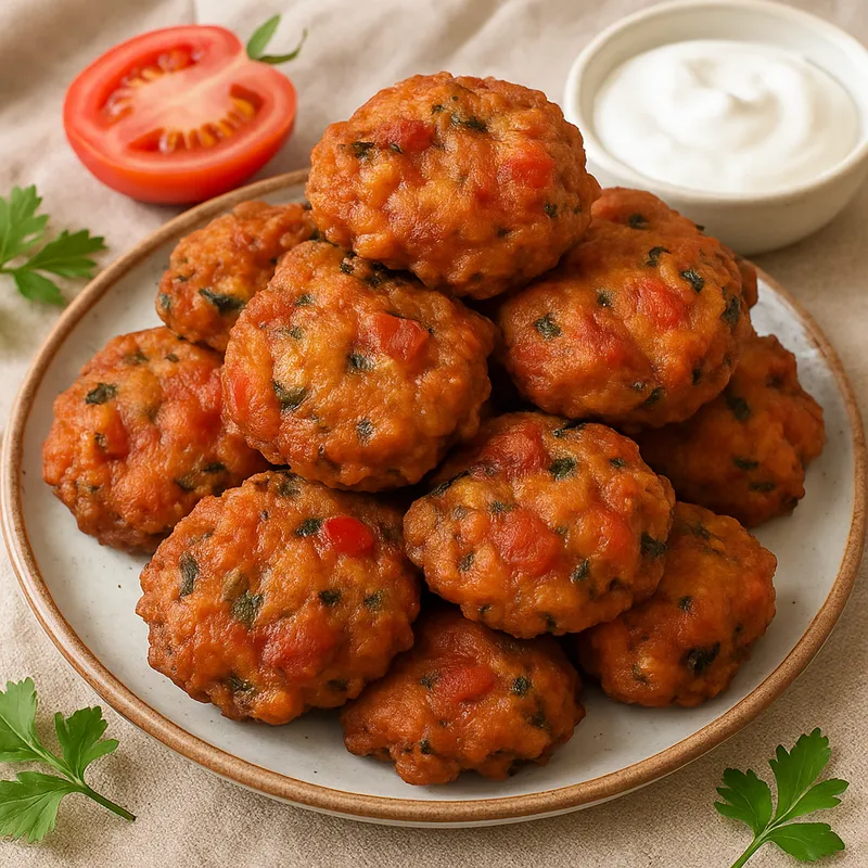 Rhodesische Pitaroudia (Tomatenbällchen)