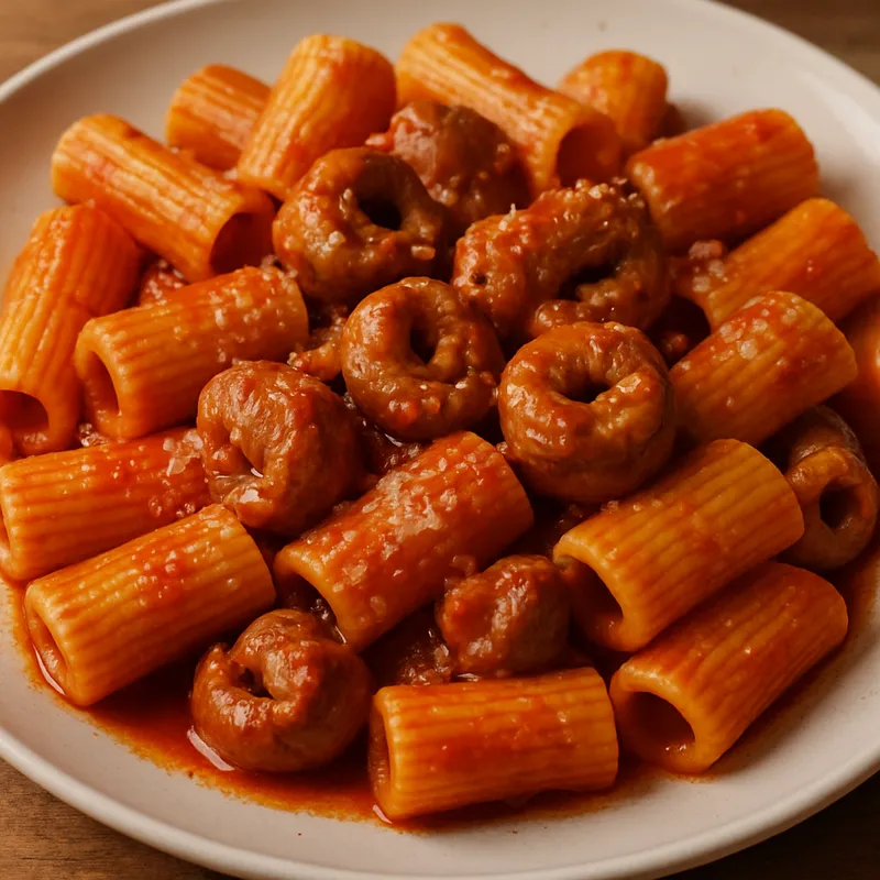 Rigatoni mit Pajata