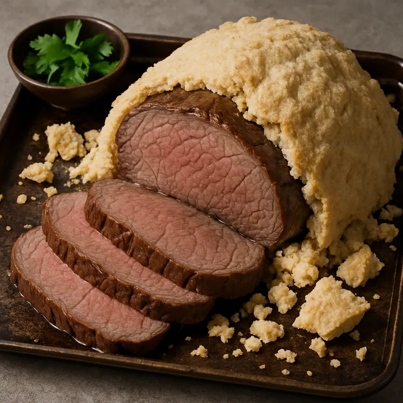 Rinderbraten in Salzkruste