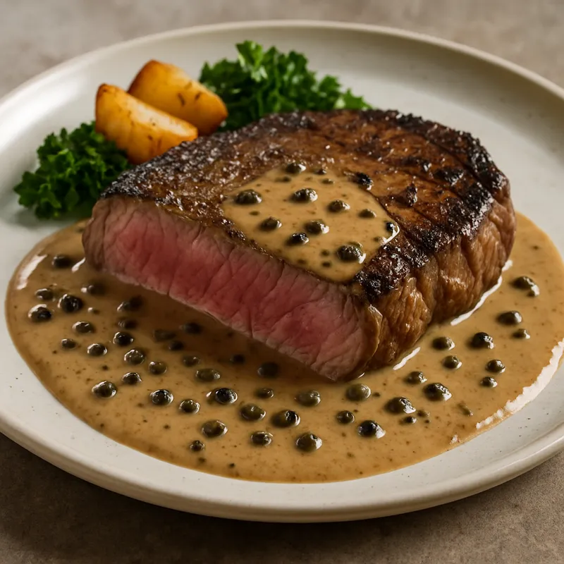 Rinderlende mit Pfeffersauce