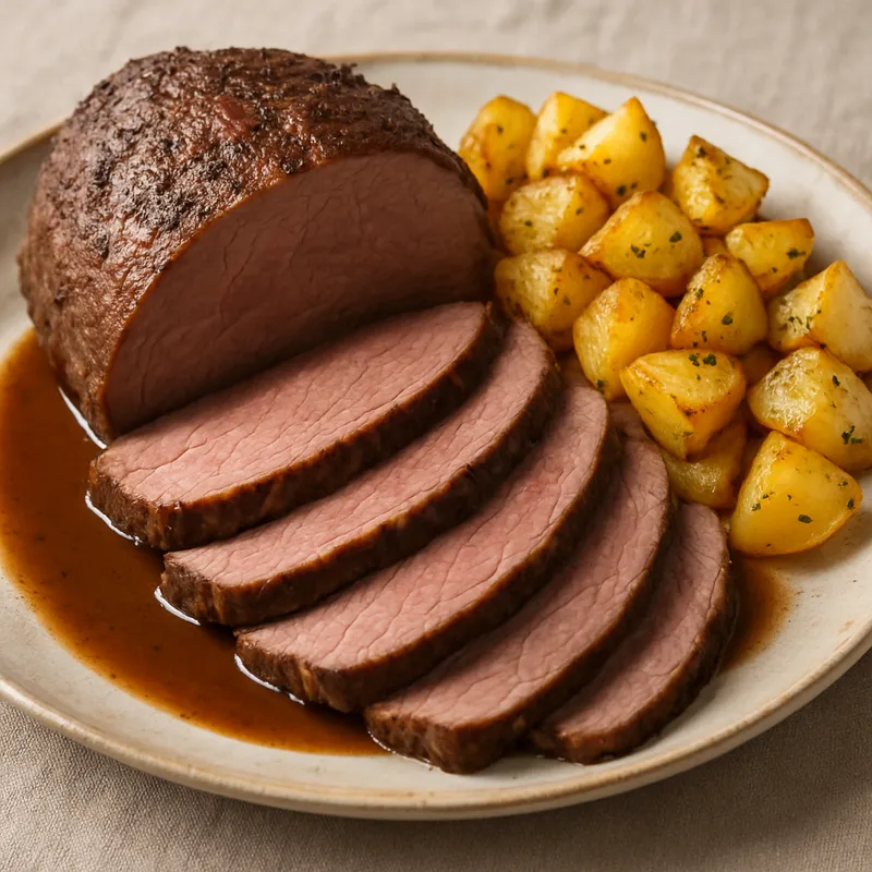 Rinderrumpbraten mit Kartoffeln