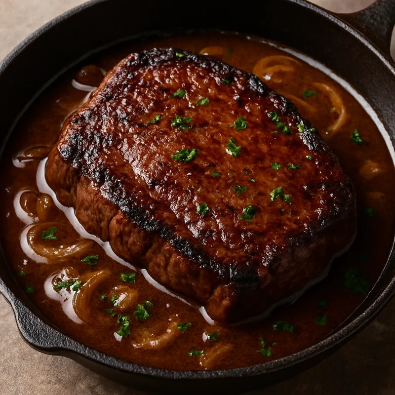 Rindersteak in Biersoße