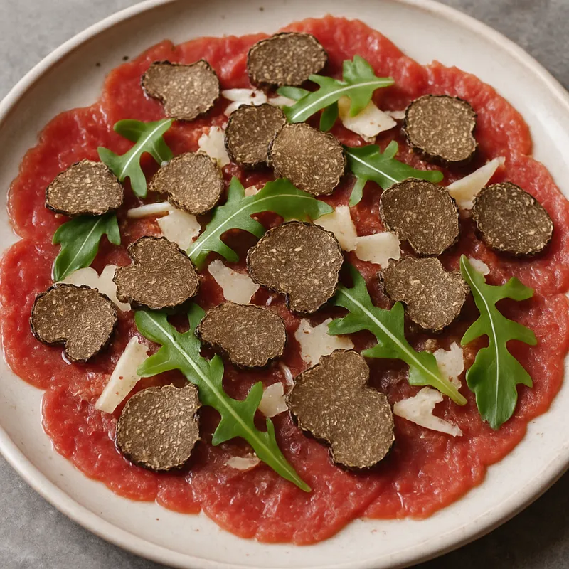 Rindfleisch-Carpaccio mit Trüffel