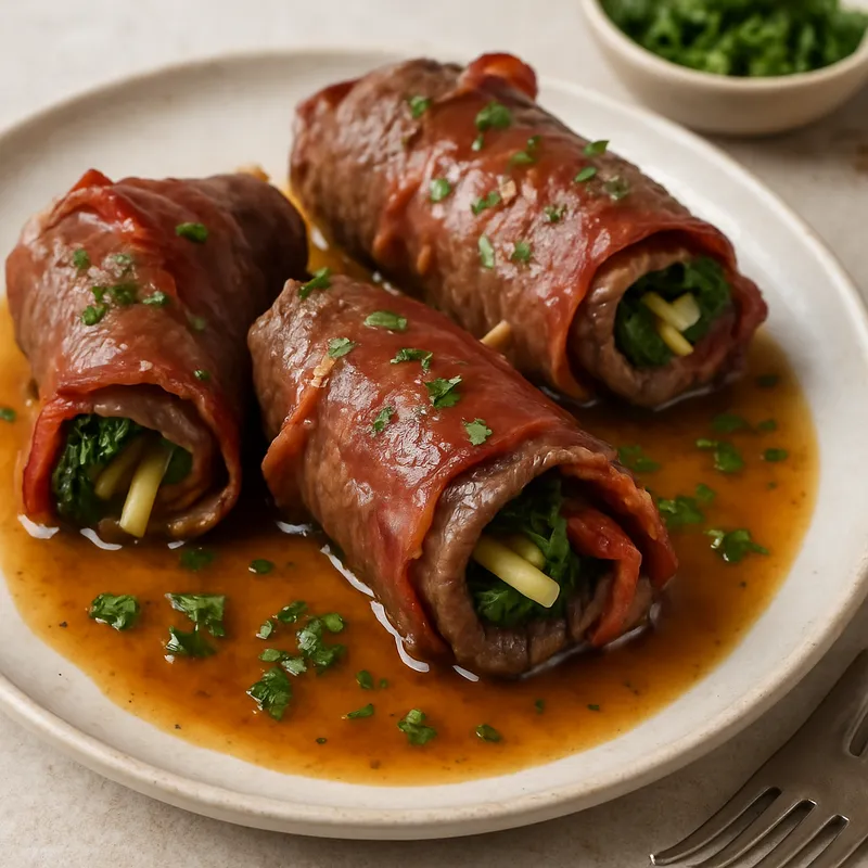 Rindfleisch-Involtini mit Parmaschinken