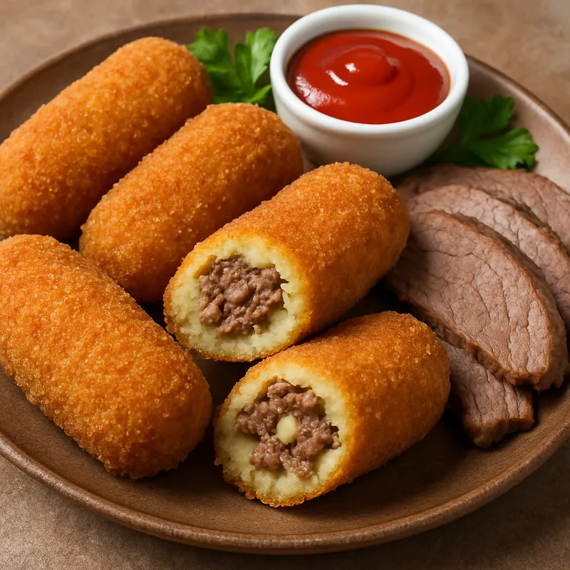 Rindfleisch-Kartoffel-Kroketten