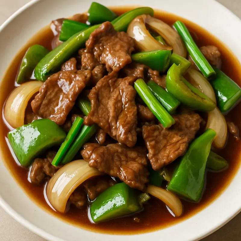 Rindfleisch mit Austernsauce (Neua Pad Nam Man Hoy)