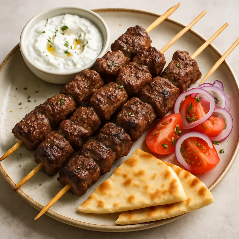 Rindfleisch-Souvlaki