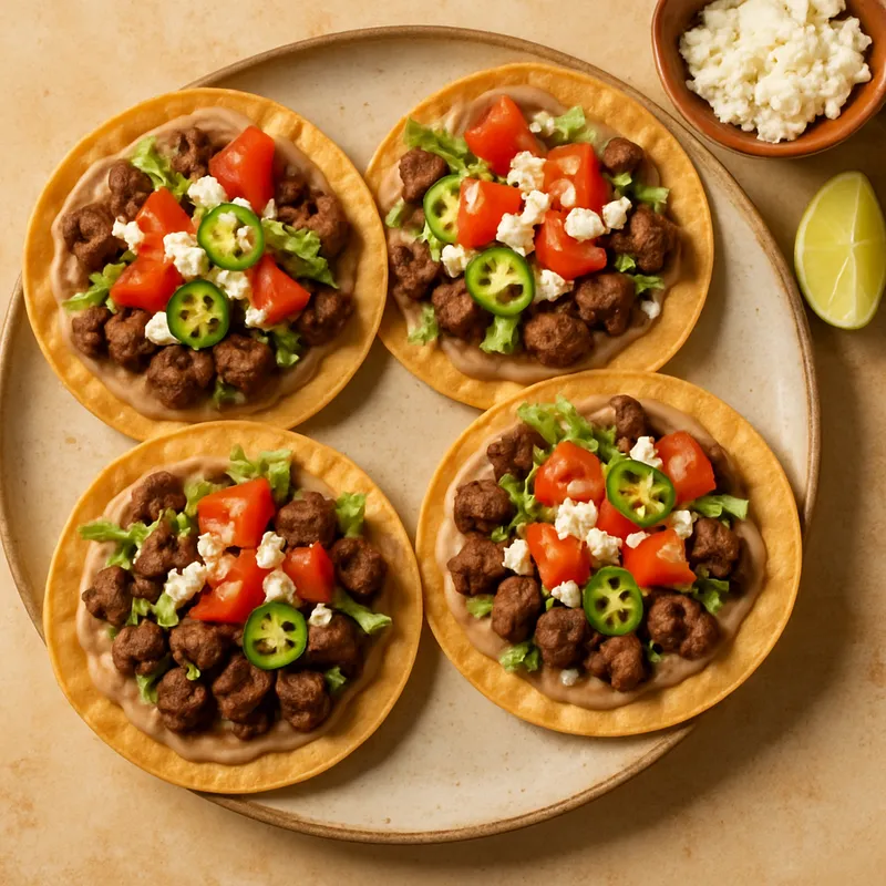 Rindfleisch-Tostadas