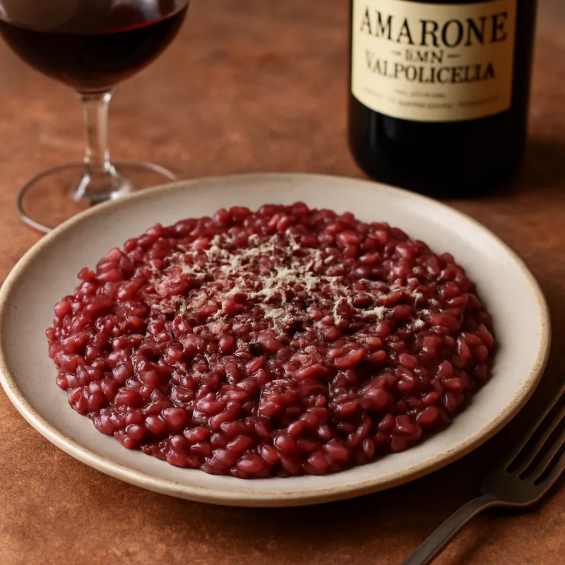 Risotto mit Amarone-Wein
